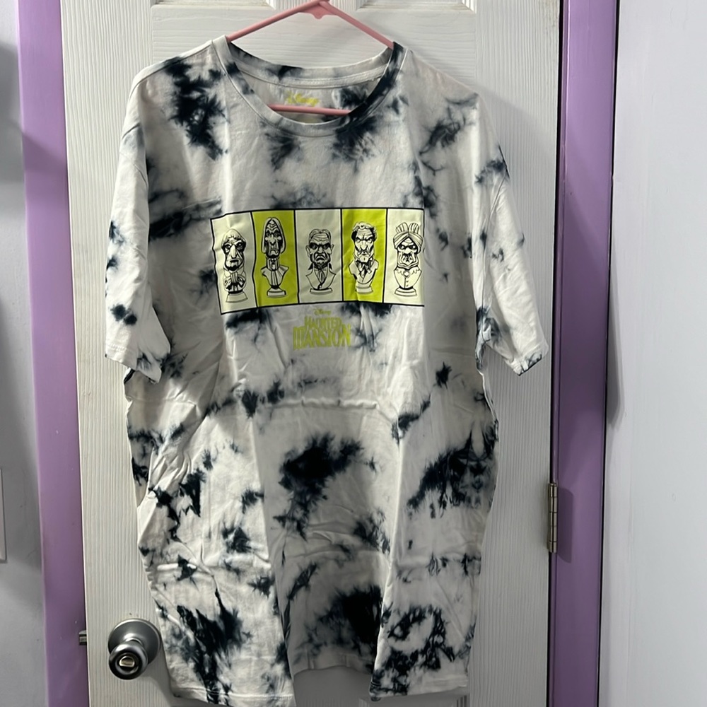 Disney Haunted Mansion Tie Dye Statue Tee